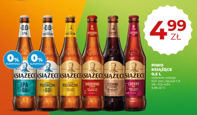 Piwo Książęce Cherry Ale promocja w Duży Ben