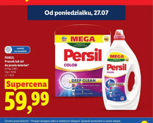 Żel do prania kolorów Persil Color promocja w Lidl
