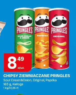 Chipsy ziemniaczane Pringles Original promocja w Chorten