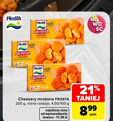 Cheesery mrożone Frosta z edamerem promocja w Carrefour Market