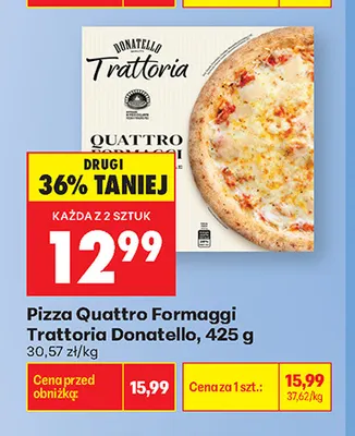 Pizza Quattro Formaggi Trattoria Donatello promocja w Biedronka