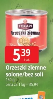 Orzeszki ziemne Tokapi promocja w Leclerc