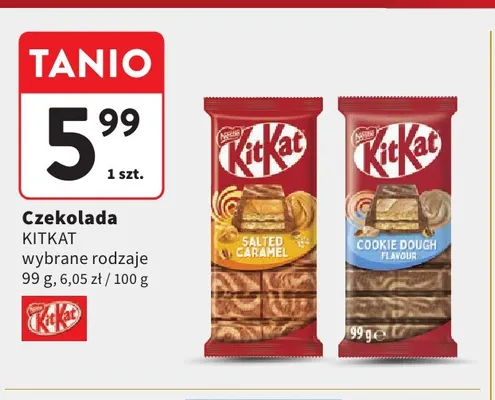 Czekolada KitKat Cookie Dough Flavour promocja w Intermarche