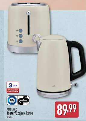 Toster/Czajnik Retro promocja w Aldi