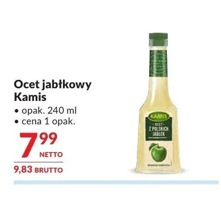 Ocet jabłkowy Kamis promocja w Makro