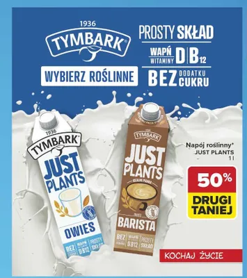 Napój roślinny Tymbark Just Plants Barista promocja w Carrefour