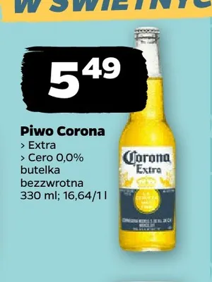 Piwo bezalkoholowe Corona Cero promocja w Netto