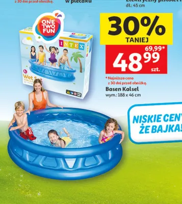 Basen Kalsel INTEX 188x46cm promocja w Auchan