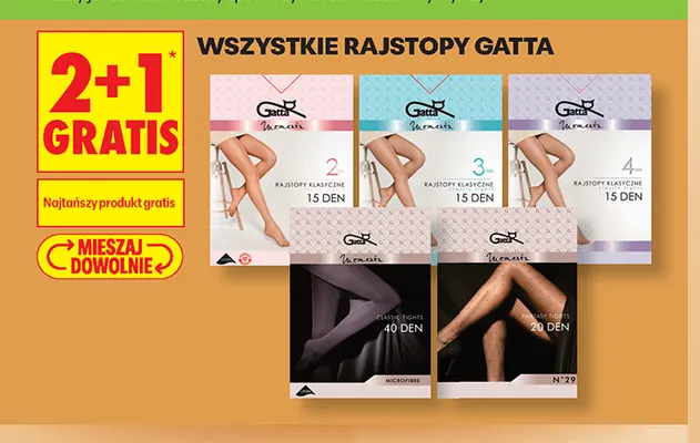 Rajstopy Gatta promocja w Biedronka