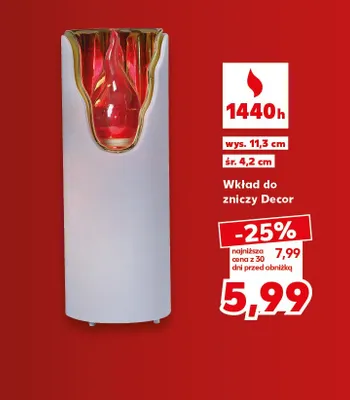 Wkład do zniczy Decor promocja w Kaufland