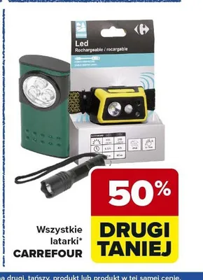 Latarka czołowa Carrefour promocja w Carrefour Market