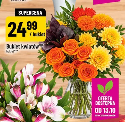 Bukiet kwiatów promocja w POLOmarket