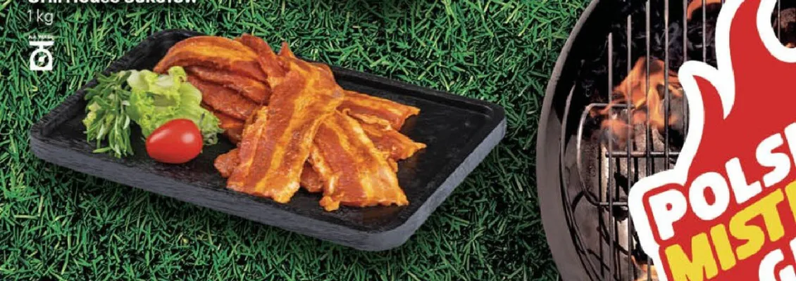 Boczek wieprzowy Grill House Sokołów promocja w Delikatesy Centrum