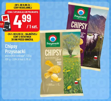 Chipsy Przysnacki ser górski promocja w POLOmarket
