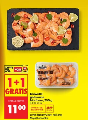 Krewetki gotowane promocja w Biedronka
