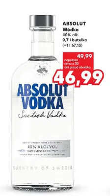 Wódka Absolut promocja w Kaufland