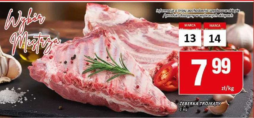 Żeberka promocja w Chorten