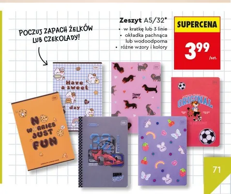 Zeszyt wodoodporny A5/32 Interdruk promocja w Biedronka