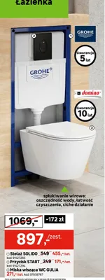 Miska wisząca WC GULIA promocja w Leroy Merlin