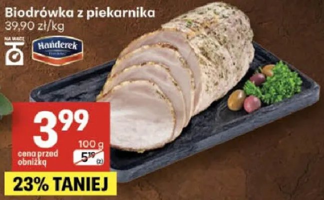 Biodrówka z piekarnika Hauderek promocja w Delikatesy Centrum