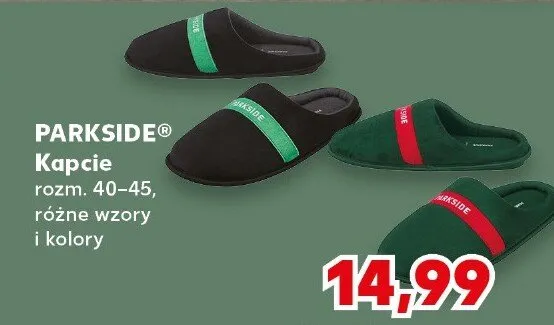 Kapcie Parkside rozm. 40-45 promocja w Kaufland