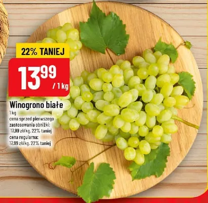 Winogrono białe promocja w POLOmarket