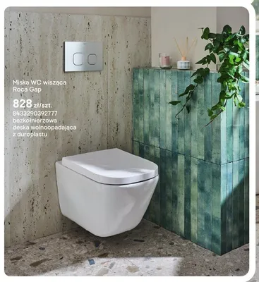 Miska WC wisząca Roca Gap promocja w Castorama