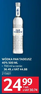 Wódka Pan Tadeusz 40% 500ML promocja w Selgros