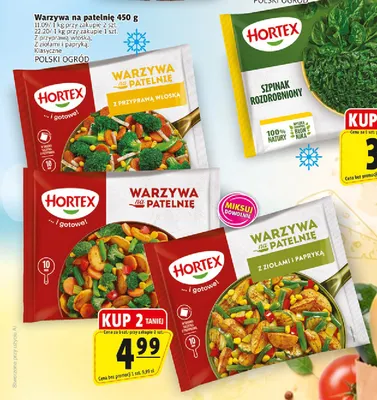 Warzywa na patelnię z ziołami i papryką Hortex promocja w Prim Market