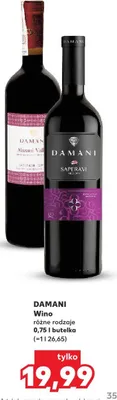 Wino różne rodzaje promocja w Kaufland