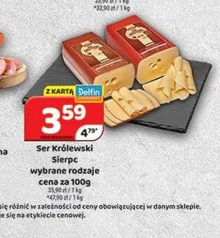 Ser Królewski Sierpc promocja w Delfin