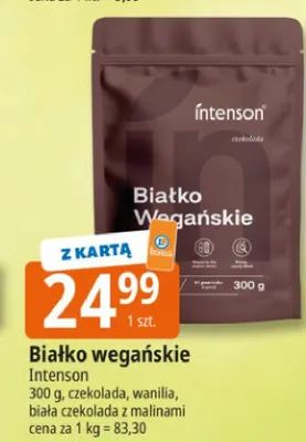 Białko wegańskie Intenson czekolada promocja w Leclerc