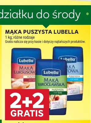 Mąka puszysta Lubella promocja w Stokrotka