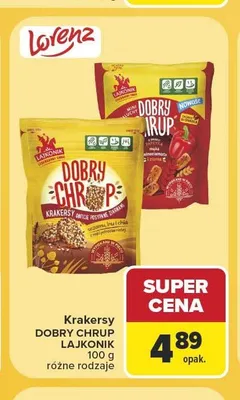 Krakersy Dobry Chrup Lajkonik promocja w Carrefour