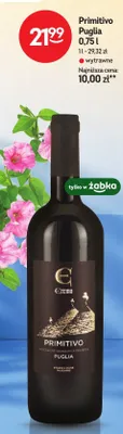Wino czerwone wytrawne Primitivo Puglia Eremo promocja w Żabka