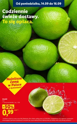 Limetki promocja w Lidl