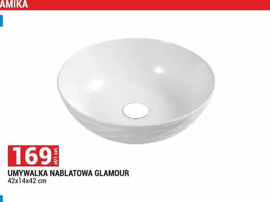 Umywalka nablatowa Glamour promocja w Merkury Market