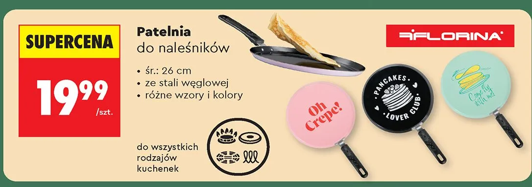 Patelnia do naleśników promocja w Biedronka