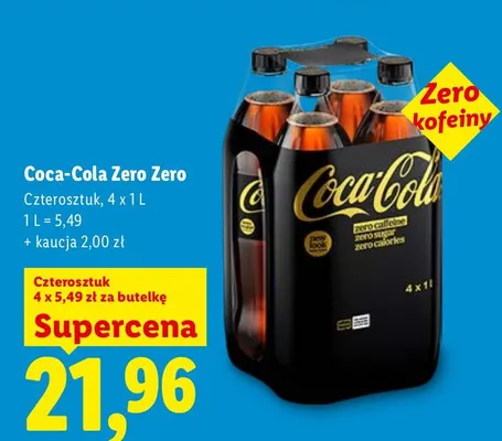 Napój Coca-Cola Zero Zero promocja w Lidl