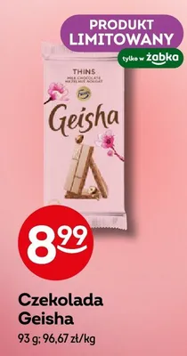 Czekolada Geisha Thins promocja w Żabka