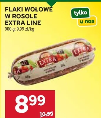 Flaki wołowe w rosole Extra Line promocja w Stokrotka