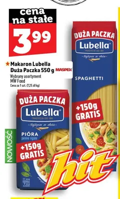 Makaron pióra penne rigate Lubella promocja w TOPAZ