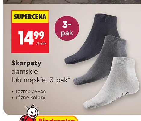 Skarpety męskie 3-pak promocja w Biedronka