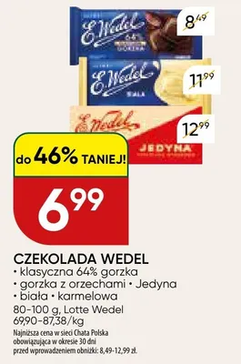Czekolada E.Wedel karmelowa promocja w Chata Polska