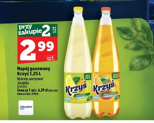 Napój gazowany Krzyś pomarańczowy promocja w TOPAZ