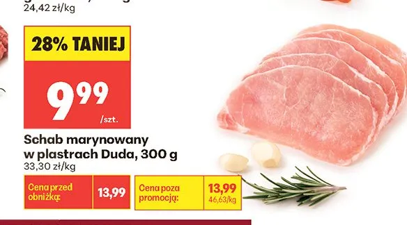 Schab marynowany w plastrach Duda promocja w Biedronka