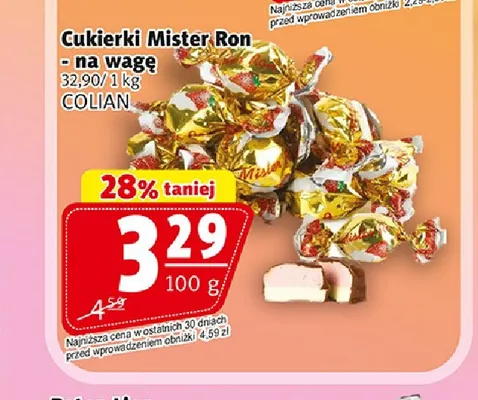 Cukierki Mister Ron na wagę Colian promocja w Prim Market