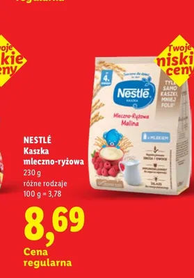 Kaszka mleczno-ryżowa Nestlé Malina promocja w Lidl