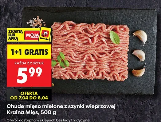 Chude mięso mielone z szynki wieprzowej promocja w Biedronka