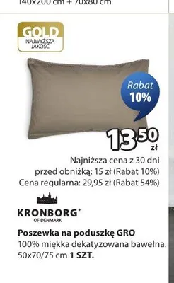 Poszewka na poduszkę Kronborg Gro promocja w Jysk